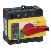 28916; Выключатель-разъединитель Compact INS40, 40A, с красной поворотной ручкой 3P фронтальное исполнение