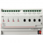 002688; Контроллер освещения KNX 4 канала 1-10В/4 канала реле 16А DIN 8 модулей