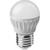Лампа светодиодная LED 6вт E27 белый матовый шар ОНЛАЙТ (71646 ОLL-G45); 19213