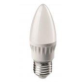 Лампа светодиодная LED 6вт E27 белый матовая свеча ОНЛАЙТ (71631 ОLL-C37); 19209