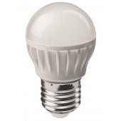 Лампа светодиодная LED 6вт E27 теплый матовый шар ОНЛАЙТ (71645 ОLL-G45); 19212