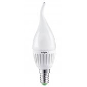 Лампа светодиодная LED 5вт E14 теплый матовая свеча на ветру (94496 NLL-P-FC37); 18961