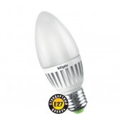 Лампа светодиодная LED 5вт E27 теплый матовая свеча (94481 NLL-P-C37); 18863