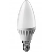 Лампа светодиодная LED 6вт E14 белый матовая свеча ОНЛАЙТ (71629 ОLL-C37); 19207