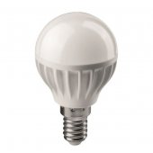 Лампа светодиодная LED 6вт E14 теплый матовый шар ОНЛАЙТ (71643 ОLL-G45); 19210