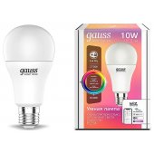 Лампа светодиодная Smart Home A60 10W 1055lm 2700-6500К E27 RGBW+изм.цвет.​темп.+диммирование LED 1180112