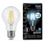 Лампа светодиодная LED Filament E27 10Вт 4100K 102802210-S