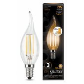 Лампа светодиодная LED Filament Candle tailed E14 7Вт 2700K 104801107-S