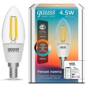 Лампа светодиодная Smart Home DIM+CCT E14 C35 4,5 Вт 2000-6500 К 1/10/40 1250112
