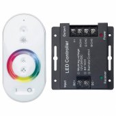 Контроллер для RGB 288W 24А с сенсорным пультом управления цветом (белый) 201013288