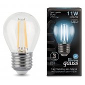 Лампа светодиодная LED Filament E27 11Вт 4100K 105802211
