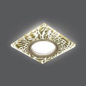Светильник Backlight BL063 Квадрат. Золотой узор/Золото, Gu5.3, LED 2700K 1/40