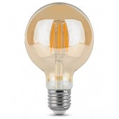 Лампа светодиодная LED 6 Вт 620 Лм 2400К Е27 G95 golden диммируемая Filament 105802006-D