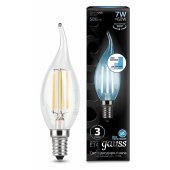 Лампа светодиодная LED Filament Candle tailed E14 7Вт 4100K 104801207-S