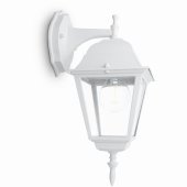 11015; Светильник садово-парковый 4102/PL4102 четырехгранный на стену вниз 60W E27 230V, белый