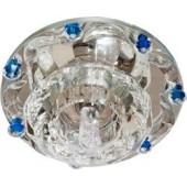28440; Светильник потолочный JC Max20W G4 прозрачный-голубой, прозрачный, 1580