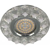 28575; Светильник встраиваемый с белой LED подсветкой CD7570 потолочный MR16 G5.3 прозрачно-белый