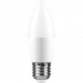 38112; Лампа светодиодная LB-970 Свеча E27 13W 6400K