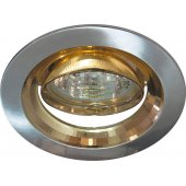 17830; Светильник встраиваемый 2009DL потолочный MR16 G5.3 серебро-золото