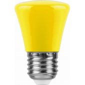 25935; Лампа светодиодная LB-372 Колокольчик E27 1W желтый