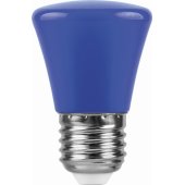 25913; Лампа светодиодная LB-372 Колокольчик E27 1W синий