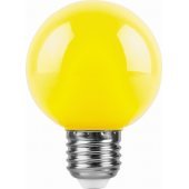 25904; Лампа светодиодная LB-371 Шар E27 3W желтый