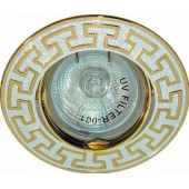 17809; Светильник встраиваемый 2008DL потолочный MR16 G5.3 серебро-золото