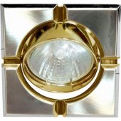 17660; Светильник встраиваемый 098T-MR16-S потолочный MR16 G5.3 титан-золото