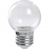 38119; Лампа светодиодная LB-37 Шарик прозрачный E27 1W 2700K