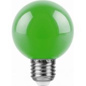 25907; Лампа светодиодная LB-371 Шар E27 3W зеленый