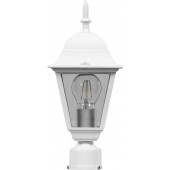 11017; Светильник садово-парковый 4103/PL4103 четырехгранный на столб 60W E27 230V, белый
