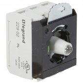 023007; Комплектующий блок для кнопок - Osmoz для комплектации - с подсветкой - под винт - 24В - 2Н.О. - красный - 3 поста