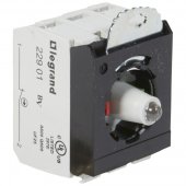 023015; Комплектующий блок для кнопок - Osmoz для компл. - с подсветкой - под винт - 230 В - Н.О.+Н.З. - зеленый - 3 поста