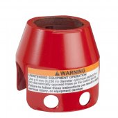 ZBZ1604; Колпачок защитный красный металлический для грибовидных кнопок
