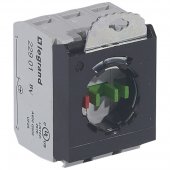 022977; Комплектующий блок для кнопок - Osmoz для компл. - без подсветки - под винт - 2Н.О.+Н.З. + 3-постовой монт. адаптер