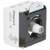 023017; Комплектующий блок для кнопок - Osmoz для комплектации - с подсветкой - под винт - 230 В - 2Н.О. - красный - 3 поста
