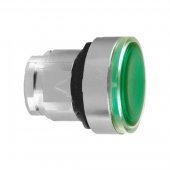ZB4BH033; XB4 Головка кнопки 22мм зеленая, с подсветкой