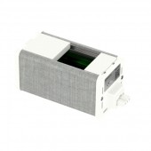 INS44214; Блок пустой для VDI (45х45) белый/серая ткань Unica System+