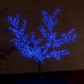 531-233; Светодиодное дерево "Сакура", высота 3.6м, диаметр кроны 3.0м, синие светодиоды, IP65, понижающий трансформатор в комплекте,