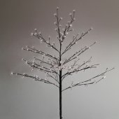 531-245; Дерево комнатное "Сакура", коричневый цвет ствола и веток, высота 1.2 метра, 80 светодиодов белого цвета, трансформатор IP44