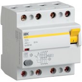 MDV10-4-050-100; Выключатель дифференциальный ВД1-63 (УЗО) 4P 50А 100мА