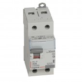 411555; Выключатель дифференциального тока DX³ ID 2P 230В 40А типА 30мА 2 модуля