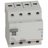 402064; Выключатель дифференциального тока RX3 4P 63А тип AC 30мА - 4 модуля