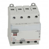 411702; Выключатель дифференциального тока DX³ ID 4P 400В 25А тип AC 30мА 4 модуля