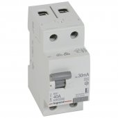 402036; Выключатель дифференциального тока RX3 2P 25А тип А 30мА 2 модуля