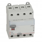 411704; Выключатель дифференциального тока DX³ ID 4P 400В 63А тип AC 30мА 4 модуля