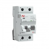 rcbo6-1pn-40D-300-ac-av; Дифференциальный автомат DVA-6 1P+N 40А (D) 300мА (AC) 6кА AVERES