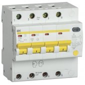MAD13-4-063-C-100; Дифференциальный автоматический выключатель АД14S 4P 63А 100мА