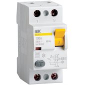 MDV11-2-063-100; Выключатель дифференциальный УЗО ВД1-63 2P 63А 100мА тип А