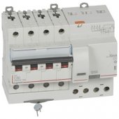 411191; Выключатель дифференциального тока DX³ 6000 10кА тип С 4P 400В 50А тип AС 30мА 7 модуля
